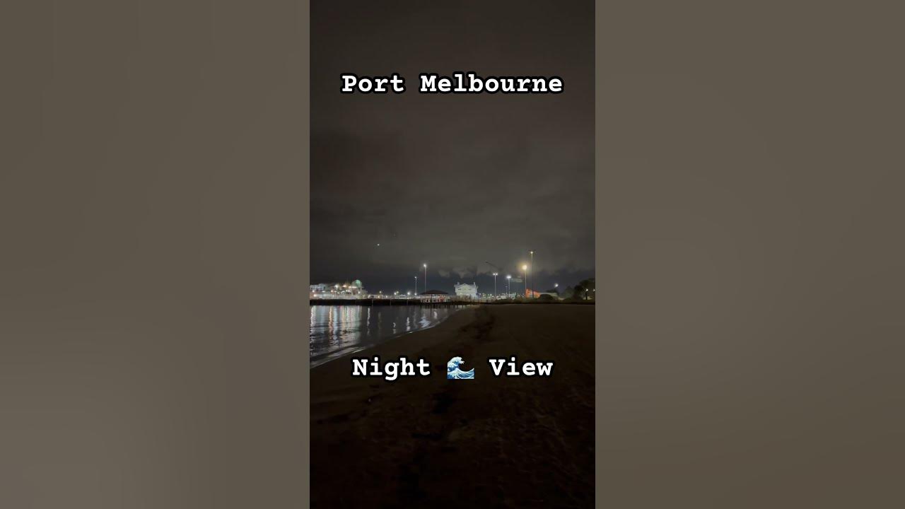 #Kovai2EuropeAussie #portmelbourne #night #beach #waves #music #song