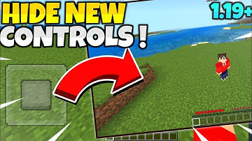Hide ( New Touch Controls ) Button Add-on For Minecraft Pe 1.19+