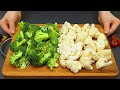 Ich koche jedes Wochenende Brokkoli und Blumenkohl so! Ein köstliches Gemüse Dinner Rezept.