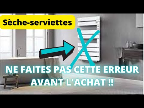 Vidéo: Sèche-serviettes électriques - types et caractéristiques de connexion