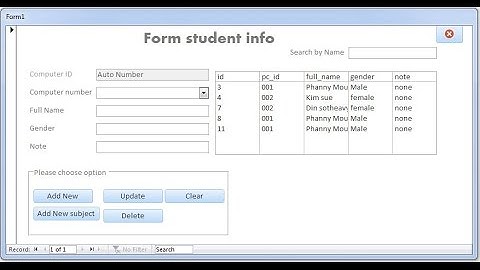 Microsoft Access 2013: how to  build project in Msacess part 2/7