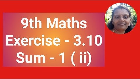 9th Maths Ex 3.10 Sum 1(ii)