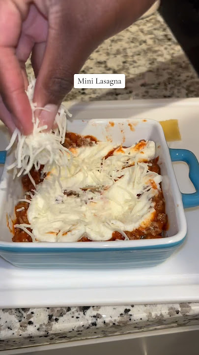 Single-serve mini lasagna #lasagna #dinnerrecipe #foodie #miniaturecooking