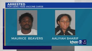 Couple arrested for visiting Hawaii with fake vaccination cards