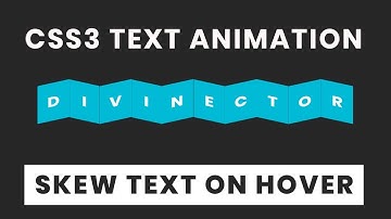 CSS Skew Text On Hover | CSS3 Text animation | Tutorial for Beginners