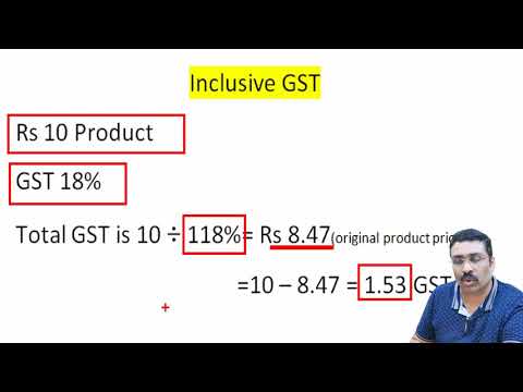 ვიდეო: რა არის GST– ის ექსკლუზიური?