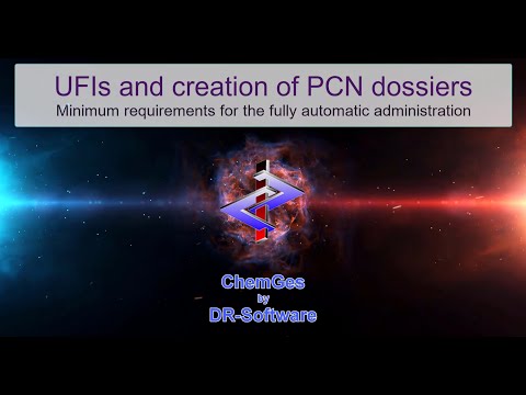 (Brief description) Creation of UFI and PCN notification with ChemGes by DR software