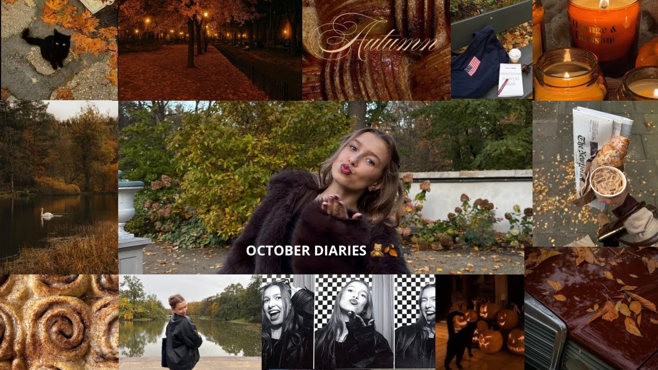 październikowy pamiętnik e02 | pazurki, rutyna, fotobudka i łazienki królewskie 🐈‍⬛🍂🎃