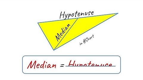 Why the Median to the Hypotenuse is half of the Hypotenuse