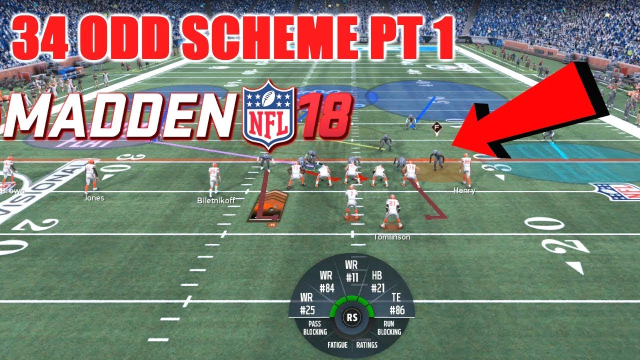 BEST BLITZES IN MADDEN 18 PT 1:: 34 ODD SCHEME