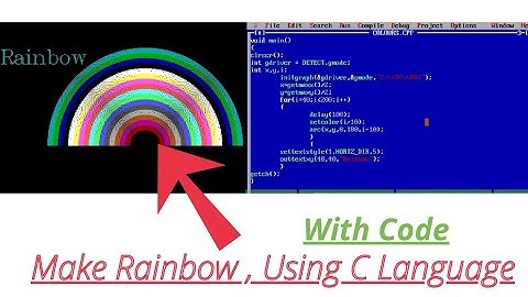 Make Rainbow Using C Language || Rohan Yog