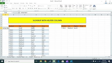 VLOOKUP WITH HELPER COULUM PART - II | #dataanalysis | How to Use VLOOKUP with Multiple Columns