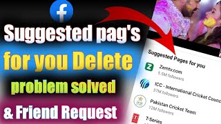 Suggested Page's for you | suggested page option delete kaise kare | suggestion delete on Facebook