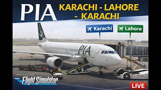 PIA | Pakistan International | Airbus A320 | OPKC ➔ OPLA ➔ OPKC | MSFS 2020 | VATSIM