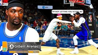 GILBERT ARENAS THOUGHT HE CAN STOP THE BEST GUARD ON NBA 2K26 BUT THINGS WENT LEFT....