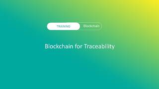 Blockchain for Traceability