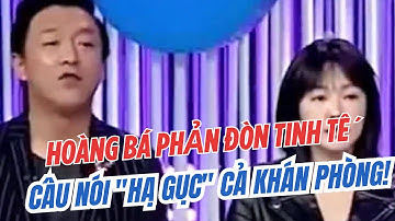 🔥 Hoàng Bá Đối Đáp Đỉnh Cao – EQ Cực Chất Khiến Cả Khán Phòng Cười Ngả Nghiêng! 🎭💬