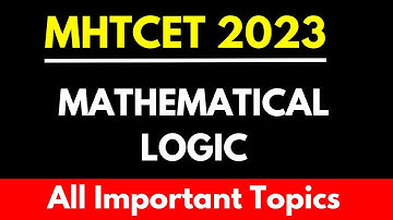 MHTCET MATHEMATICAL LOGIC