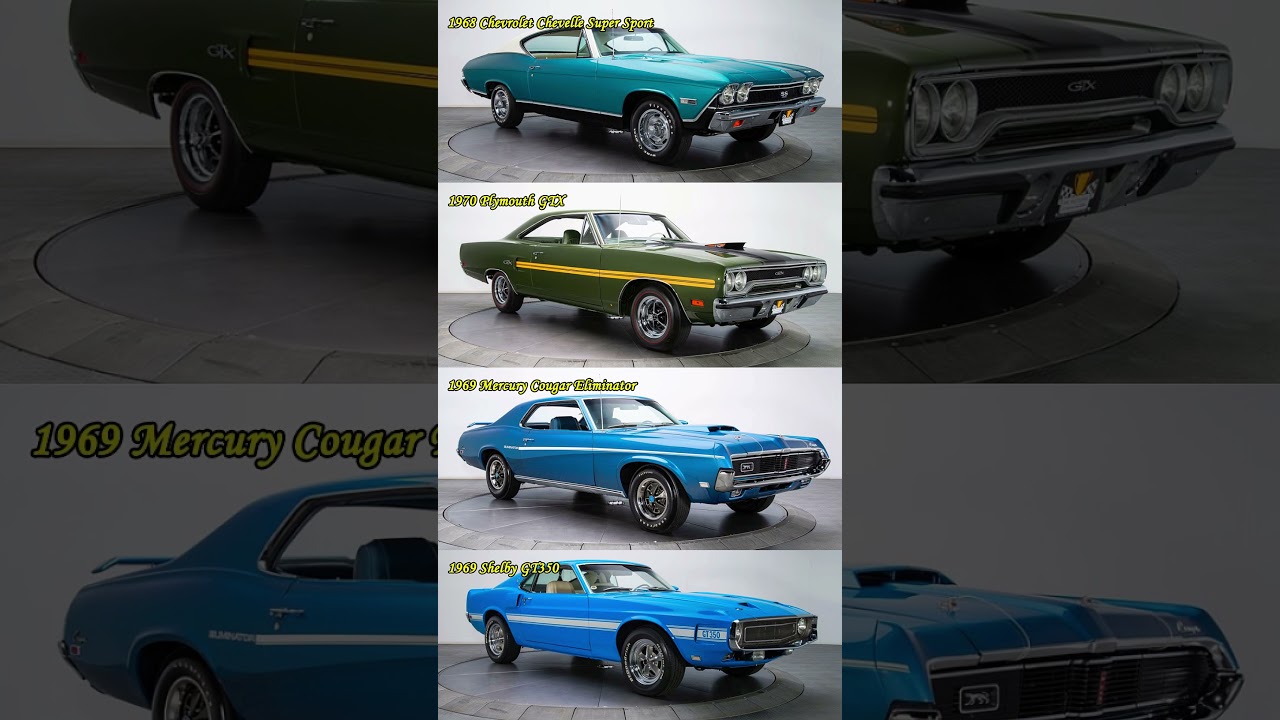 Classic American Muscle Legends | Chevelle SS, GTX, GT350 & Cougar Eliminator