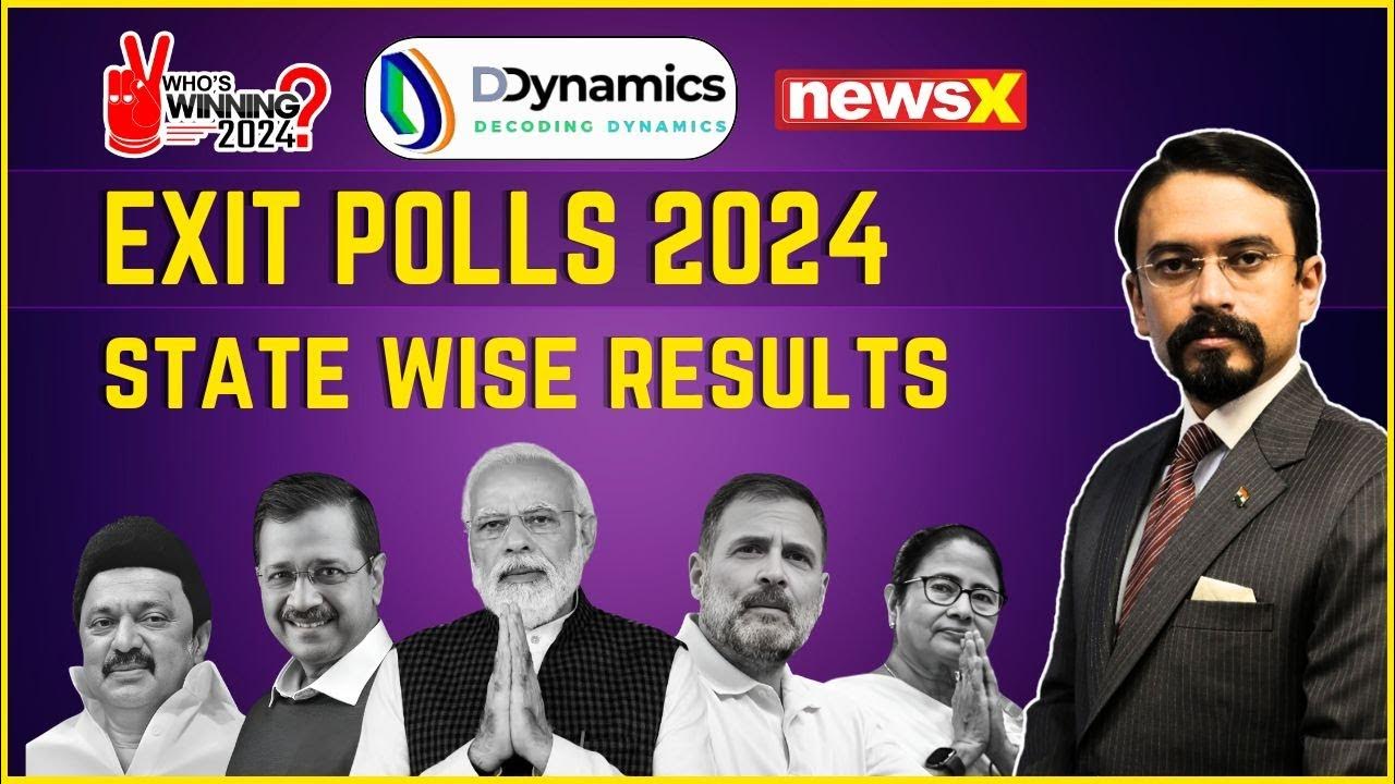 State Wise Exit Poll Result All India Numbers NewsX DDynamics Exit