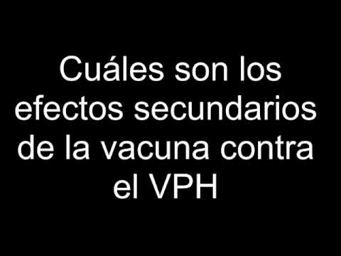 vacuna del papiloma humano efectos adversos