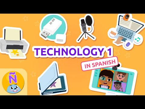 La TECNOLOGÍA 1💻 Are YOU TECH SAVVY in SPANISH?📲 Bilingual Spanish Vocab for Kids