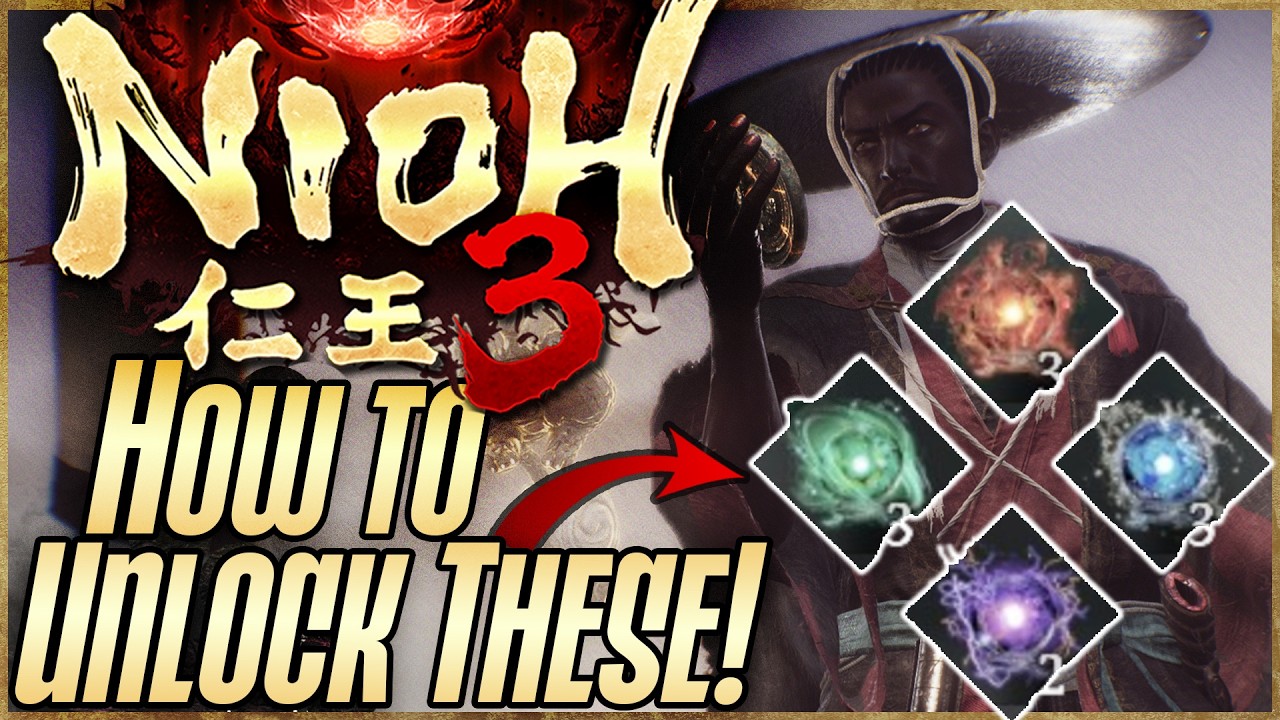 NIOH 3 | Как разблокировать 4 невероятно мощных заклинания! #nioh3