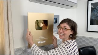 Unboxing My Youtube D Play On 1 Million Subscribers Plaque Mayim Bialik