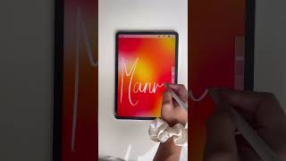 Procreate tutorial: Requested Personalise Caligraphy art for Manvi 🖌 #procreate #procreatetutorial