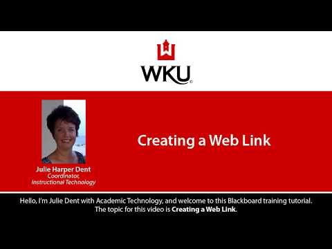 Creating a Web Link