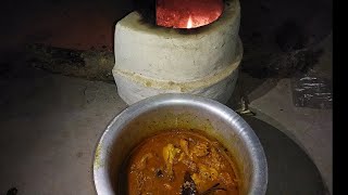 जब गाँव में चूल्हे पर बनाओगे चिकन तो खाके  करोगे तक धिना धिन VILLAGE CHICKEN CURRYCOOK OVER SIGDI