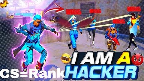 👿👿Free Fire Cs Rank hacker.  Hacker video#freefire #viral #trending #video 