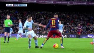 Neymar crazy rainbow flick / sombrero / lambreta HD live commentary