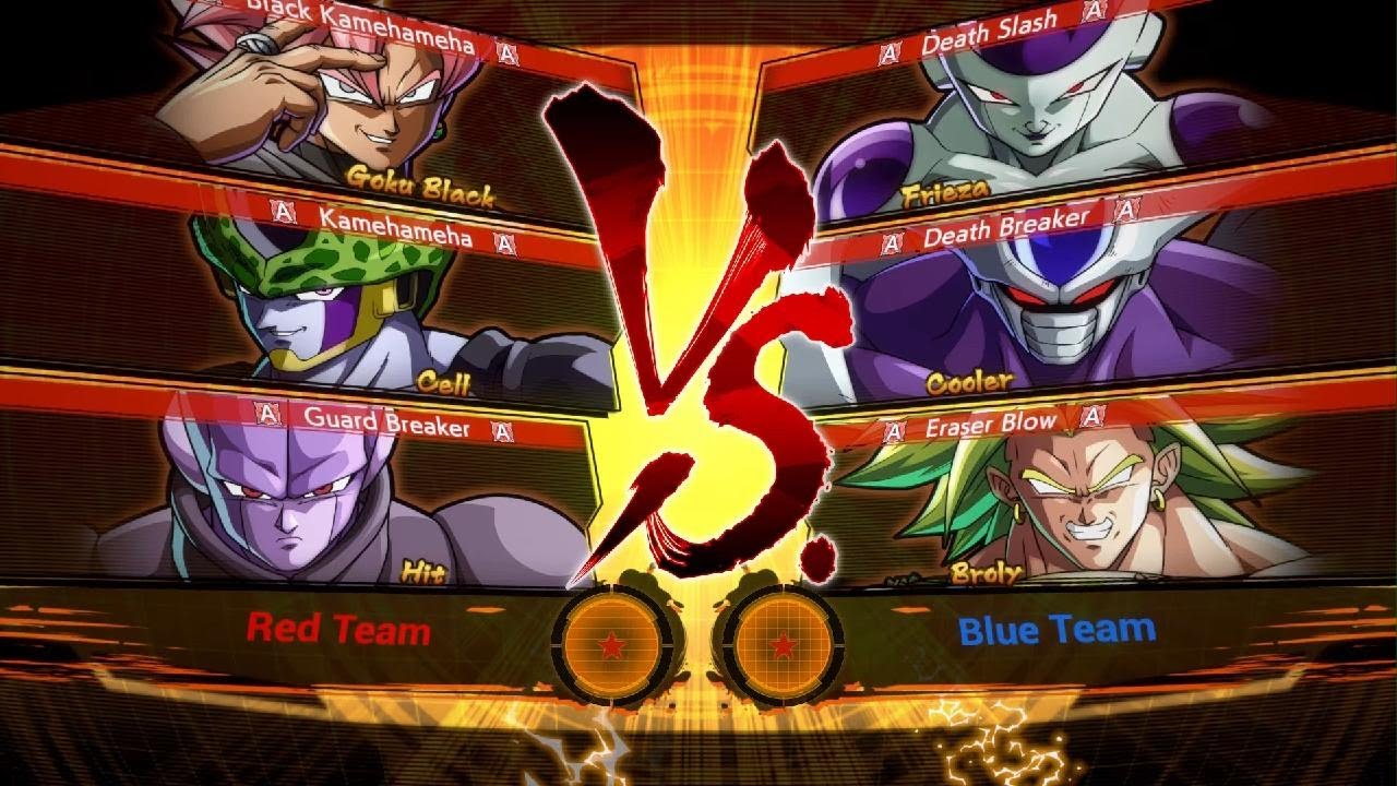 DRAGON BALL FighterZ Goku Black And Cell And Hit VS Frieza And Cooler ...