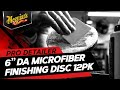 Meguiar's 6" DA Microfiber Finishing Disc – Microfiber Pad to Polish &amp; Wax – DMF6B, Pack of 12