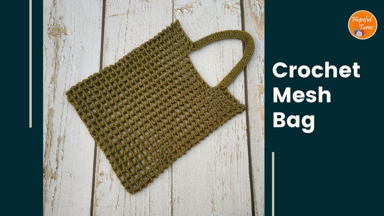 Easy Crochet Mesh Market Bag / Crochet Net Shoulder Bag - Environment  friendly Reusable Bag tutorial 