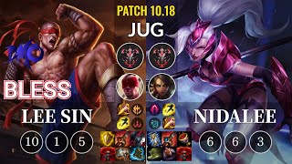 DMO bless Lee Sin vs Nidalee Jungle - KR Patch 10.18