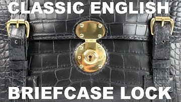 How To Use An Authentic English Briefcase Lock