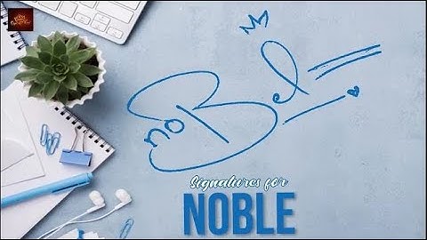 How to Draw Signature like a Billionaire (For Alphabet "N") - Signature for Name " Nobel "
