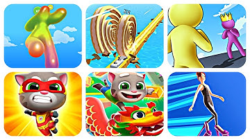 Tom Hero Dash, Giant Rush, Talking Tom Gold Run, Blob Runner 3D, High Heels, Spiral Roll Part 61