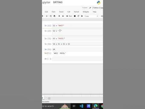 PYTHON STRING CONCATINATION | PYTHON STRING | CONCATE TWO STRING - YouTube