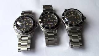 3 Steinhart Divers Watches. OVM & Ocean one Red are V2 The Ocean One Vintage is V1