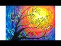 Whimsical Tree Beginner Acrylic Painting | TheArtSherpa