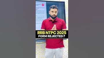 RRB NTPC 2025 FORM REJECTED? 😱😱 || ft. Aditya Ranjan Sir