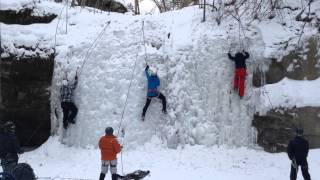 Ice climbing at Governor Dodge State Park