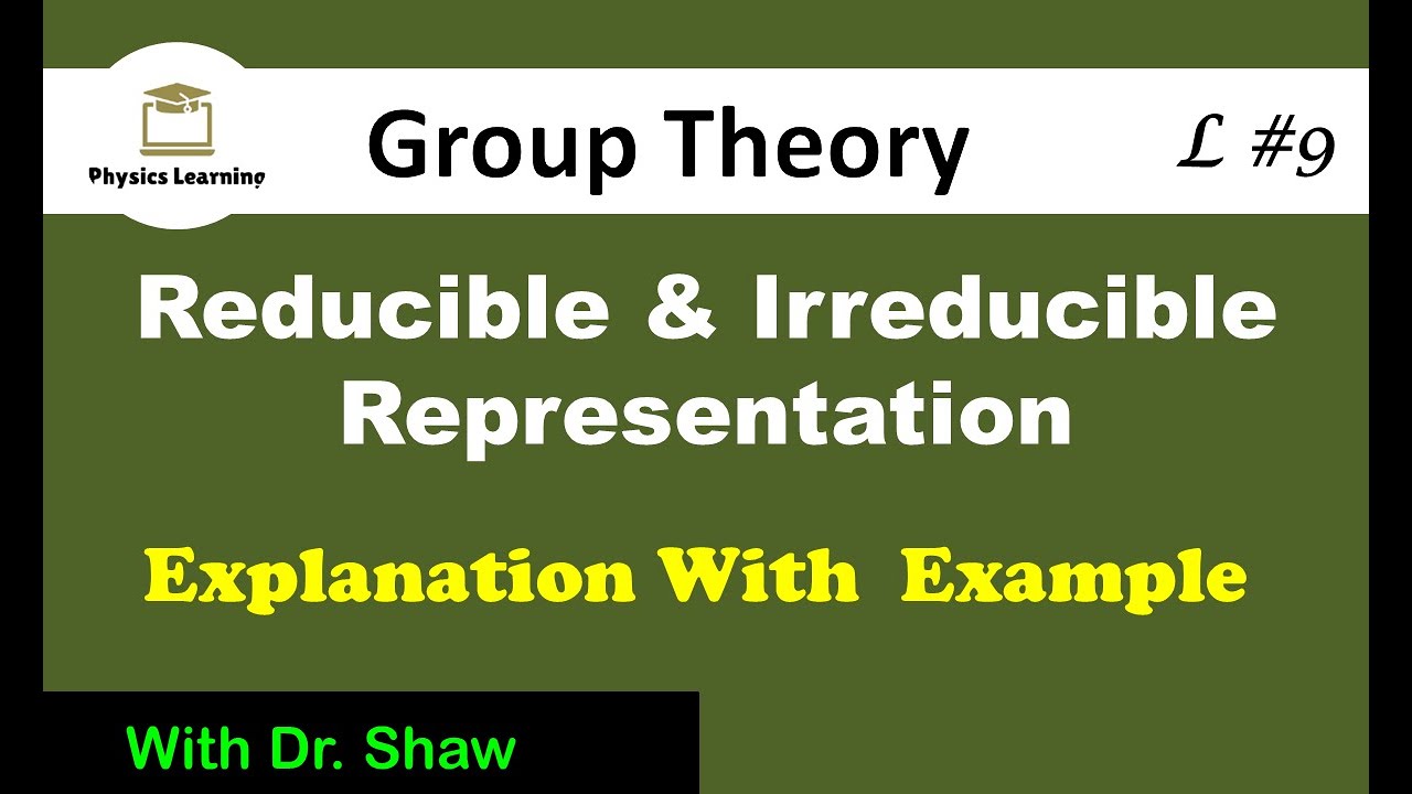 meaning of irreducible representations