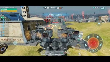 War Robots Hunting Grounds - Avalanche Behemoth 1 Bot Run