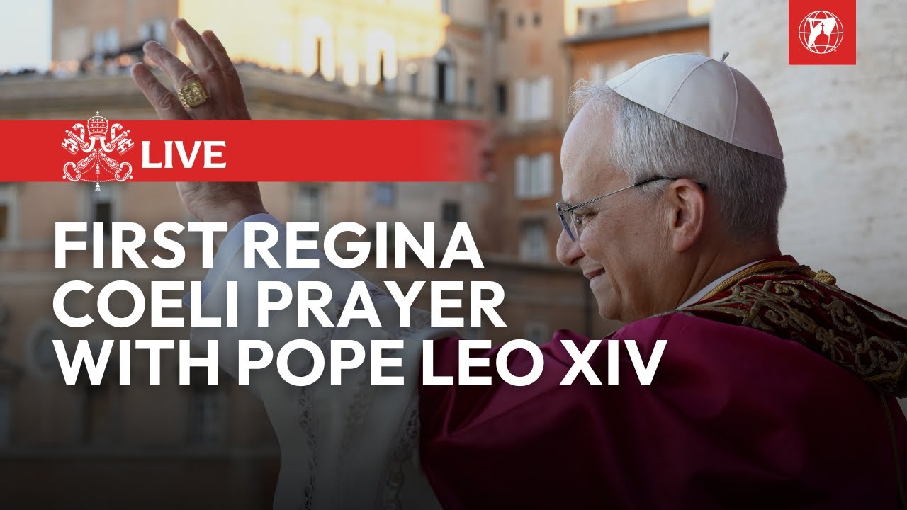 LIVE from the Vatican | Pope Leo XIV’s First Regina Coeli Prayer | May 11th, 2025