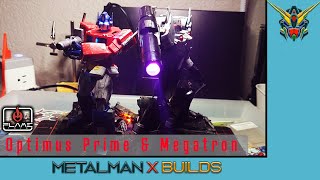Optimus Prime & Megatron - Custom Build #transformers #flametoys #custom #plamo #led #build