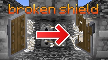 breaking a shield in 1 second in Minecraft